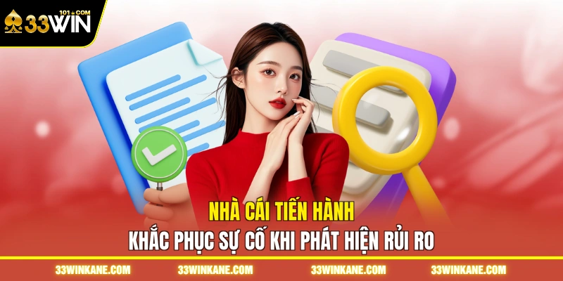 Nhà cái tiến hành khắc phục sự cố khi phát hiện rủi ro